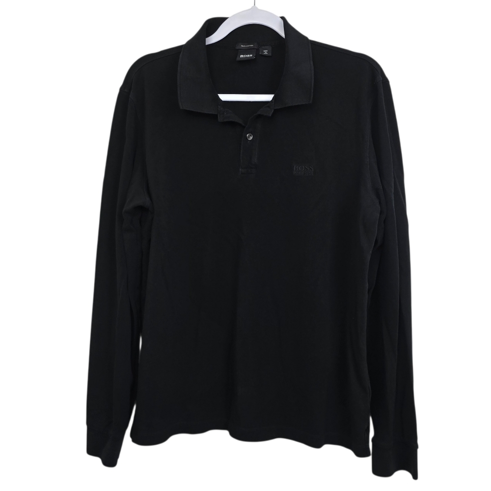 Hugo Boss Black Polo Shirt Men’s XL Classic Short Sleeve Designer Golf Casual